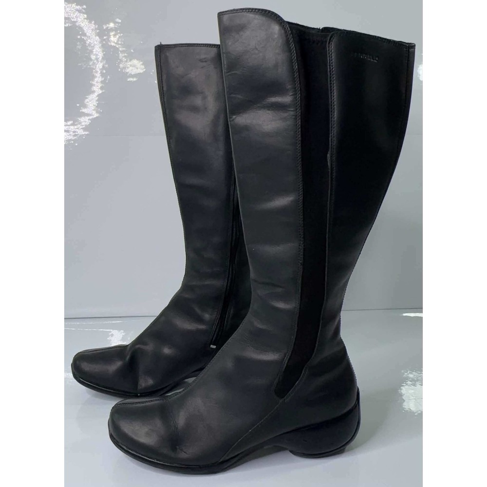 Merrell Spire Peak J43402 Womens 8.5 Waterproof Leather Tall Boots Y2K Black